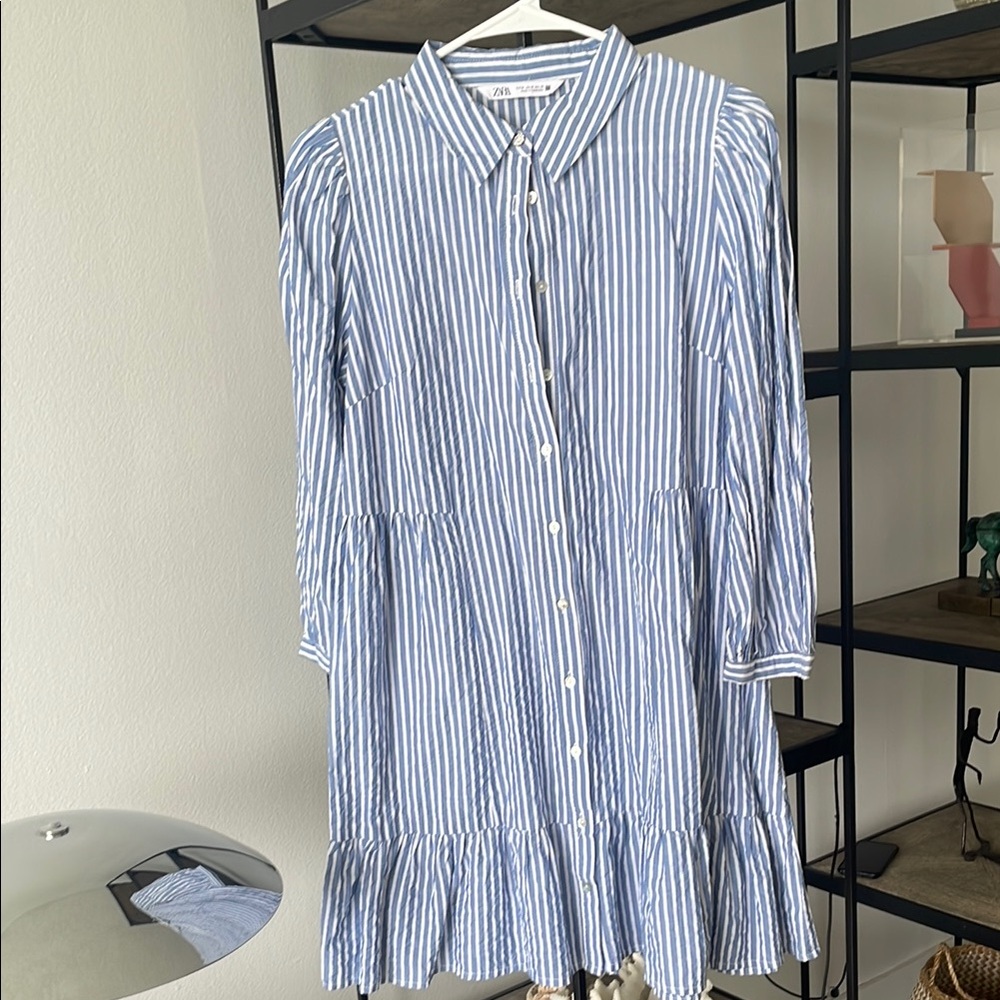 Blue Striped Dress
